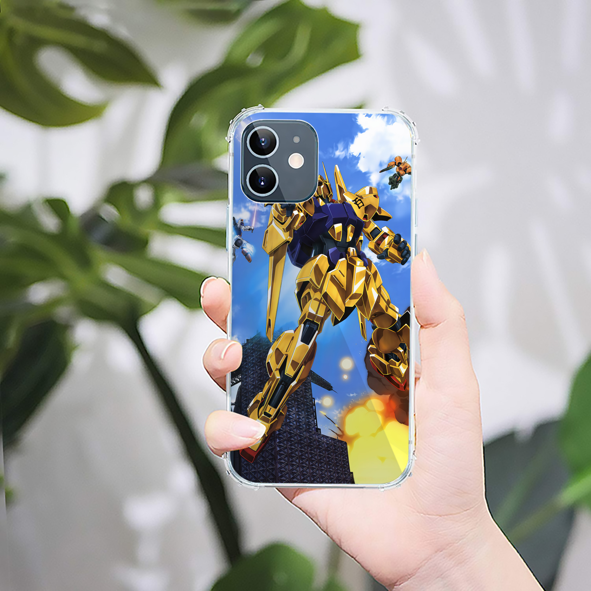 （画像用） 機動戦士ガンダム Mobile Suit Gundam 【iPhone 12シリーズ対応】透明スマホケース（クリアソフトケース）